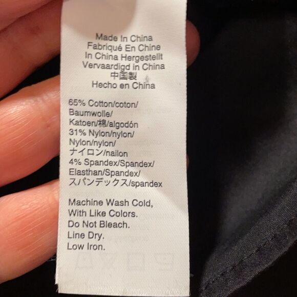 Universal Standard for J Crew Crisp Tie Black - Picture 10 of 11